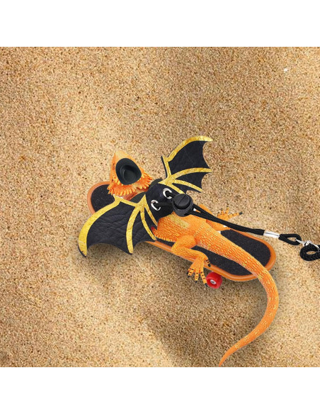 Conjunto de Arnés y Correa para Dragón Barbudo Tezuyok S/M/L