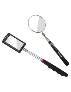 Espejo de Inspección Telescópico Enbar con Luz LED - 2 Piezas