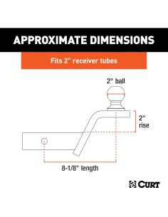 Montaje de Enganche de Remolque CURT 45155 con Bola 5 cm 2