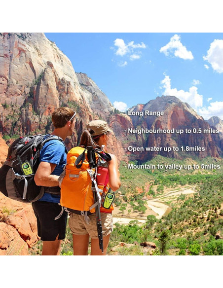 Walkie Talkies HUNICOM Radio Bidireccional 8.05 km Sonido Claro