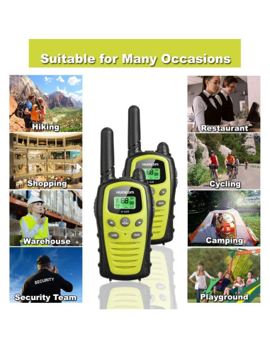 Walkie Talkies HUNICOM Radio Bidireccional 8.05 km Sonido Claro