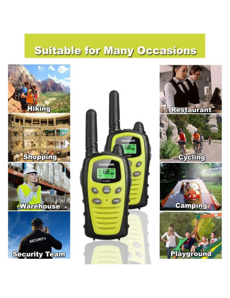 Walkie Talkies HUNICOM Radio Bidireccional 8.05 km Sonido Claro