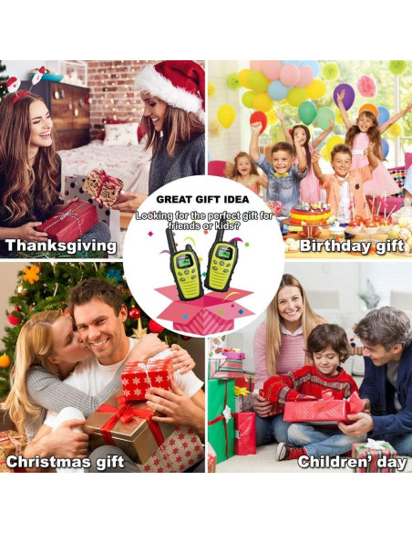 Walkie Talkies HUNICOM Radio Bidireccional 8.05 km Sonido Claro