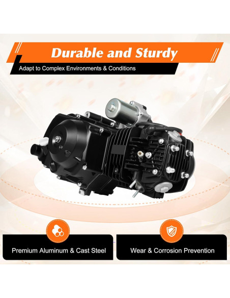 Motor 125CC 4 Tiempos Aongslank para ATV y Go-Karts