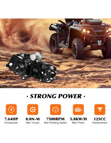 Motor 125CC 4 Tiempos Aongslank para ATV y Go-Karts