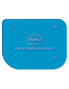 Plantilla de Tarjeta de Radio de Esquina Weaver Leather, Azul