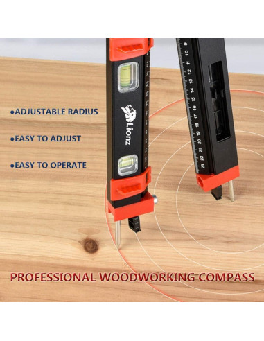 Transportador de Inglete Multifuncional Lionz 36.4 cm con Nivel