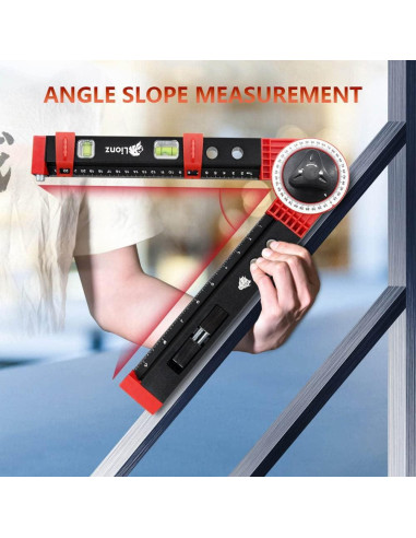 Transportador de Inglete Multifuncional Lionz 36.4 cm con Nivel