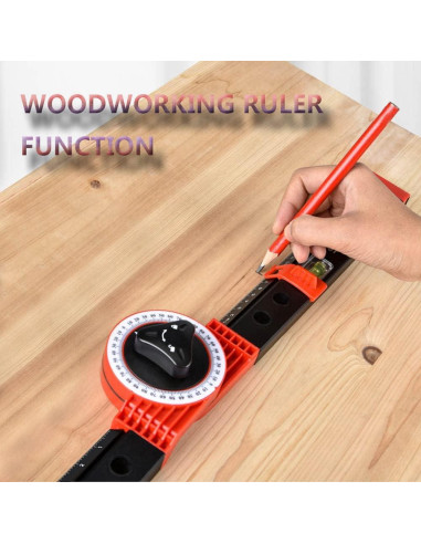 Transportador de Inglete Multifuncional Lionz 36.4 cm con Nivel