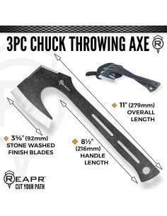 Conjunto de Hachas de Lanzamiento Reapr 3 Piezas 27.94 cm 2
