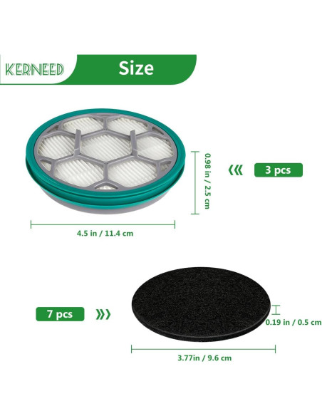 Filtros HEPA Kerneed para Aspiradora Neakasa Neabot P1 Pro (3 Filtros + 7 Esponjas) Filtros HEPA Kerneed para Aspiradora Neakasa Neabot P1 Pro (3 Filtros + 7 Esponjas)
