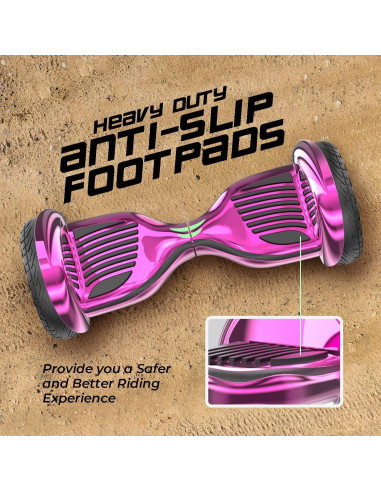 Hoverboard Todo Terreno SHENZHEN OTTO 10" Bluetooth LED Rosa