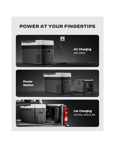 Refrigerador de Auto Marsail MSCAF02B-32, 32QT, Negro