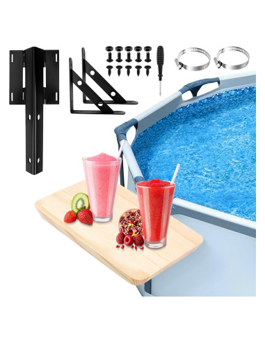 Mesa Lateral para Piscina Anglekai 39.9x24.9cm Ajustable