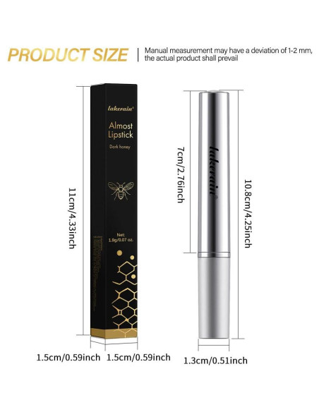 Bálsamo Labial Tinteado 2Pcs JIMYAUQIN Hidratante Natural