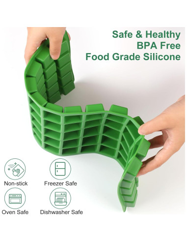 Moldes de Silicona para Alimentos Hdnbsp - 5 Pcs Verde