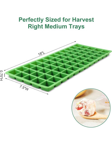 Moldes de Silicona para Alimentos Hdnbsp - 5 Pcs Verde
