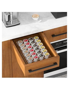 Organizador de Cajones AITEE para 24 K Cups Acrílico Transparente