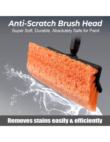 Cepillo de Lavado de Autos ARTIPOLY 130 cm con Mango Extensible