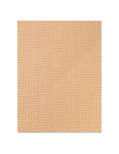 Carpeta de Embossing 3D Sizzix Woven Leather 15.9x10.8cm