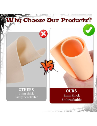 Piel de Práctica de Tatuaje Prasacco 6 Pcs 20x15 cm Silicona