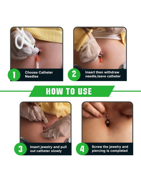 Kit de Agujas de Catéter Profesional 50PCS - 5 Tamaños 14G a 22G