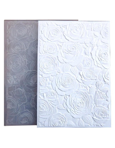 Carpeta de Embossing DIYology Rosas 3D 16x11.5 cm