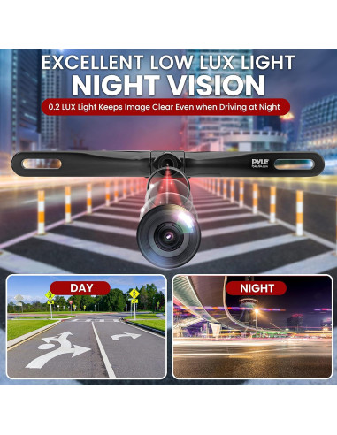 Cámara de Respaldo Pyle PLCM18BC Impermeable 420 TVL