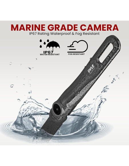 Cámara de Respaldo Pyle PLCM18BC Impermeable 420 TVL