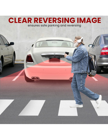 Cámara de Respaldo Pyle PLCM18BC Impermeable 420 TVL