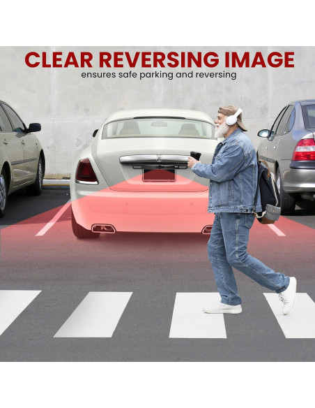 Cámara de Respaldo Pyle PLCM18BC Impermeable 420 TVL