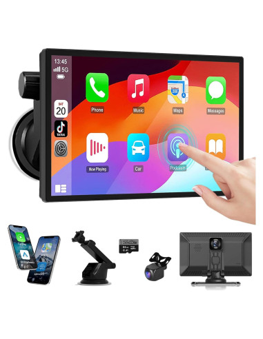 Pantalla Carplay 25HOURS HK9 9" HD con cámaras 4K y 1080P
