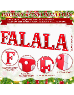 Decoraciones Navideñas LED Honoson 6 Pcs Falala 16.3 cm 2