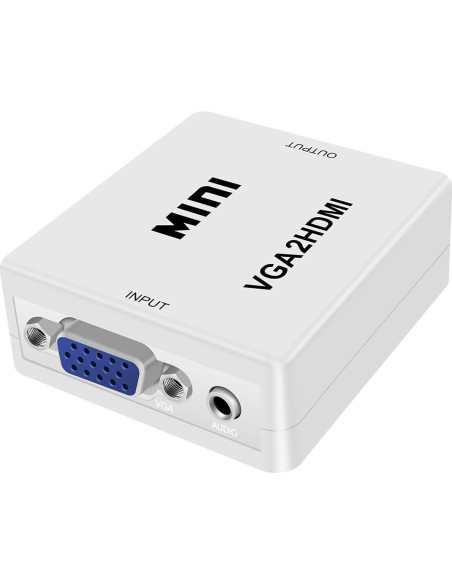 Adaptador VGA a HDMI 1080P HDSunWSTD con Audio para PC