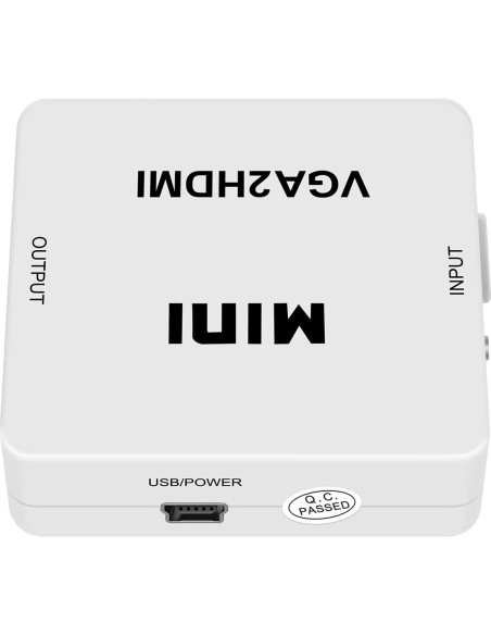 Adaptador VGA a HDMI 1080P HDSunWSTD con Audio para PC