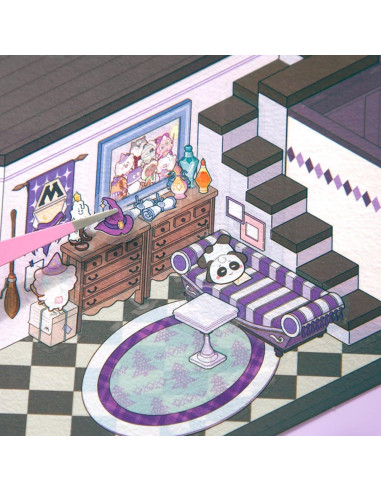 Set de Stickers 3D HFKPJRT Casa Halloween 22.6x18.7cm