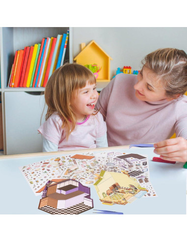 Set de Stickers 3D HFKPJRT Casa Halloween 22.6x18.7cm