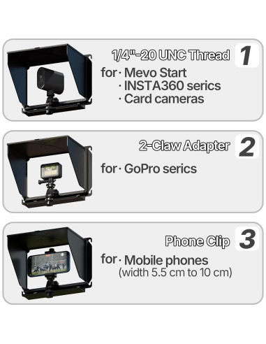 Soporte para teléfono móvil YIUYIC con sombra para cerca