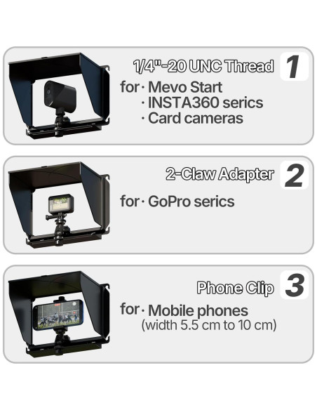 Soporte para teléfono móvil YIUYIC con sombra para cerca