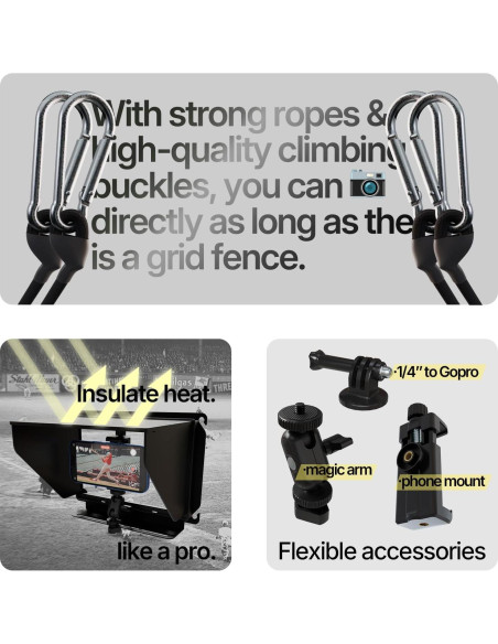 Soporte para teléfono móvil YIUYIC con sombra para cerca