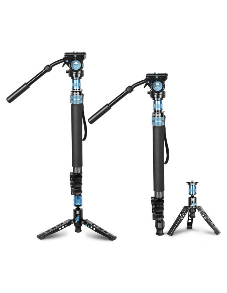 Monopie SIRUI P-424FS 169.5 cm Fibra de Carbono con Cabeza VH-10