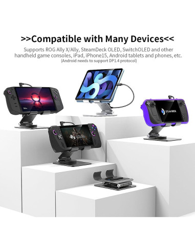 Estación de Acoplamiento 360 asuplor para Steam Deck y Laptops