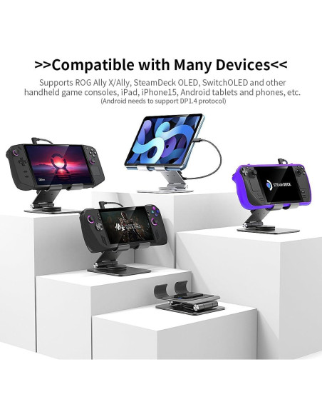 Estación de Acoplamiento 360 asuplor para Steam Deck y Laptops