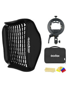 Softbox Plegable Godox 60x60cm con Soporte S2 y Rejilla