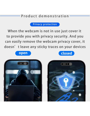 Cubierta de Webcam EYSOFT para iPhone 14/15 - Paquete de 2
