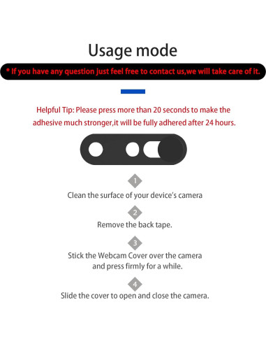 Cubierta de Webcam EYSOFT para iPhone 14/15 - Paquete de 2