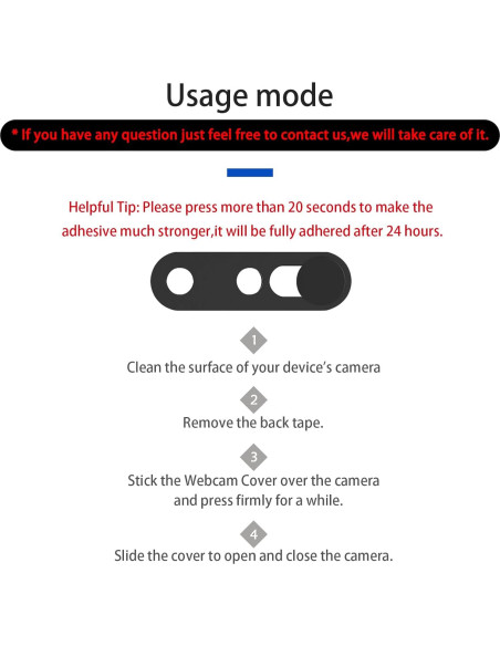Cubierta de Webcam EYSOFT para iPhone 14/15 - Paquete de 2