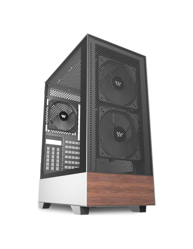 Caja de PC ATX KEDIERS H3 con Vidrio Templado y 3 Ventiladores