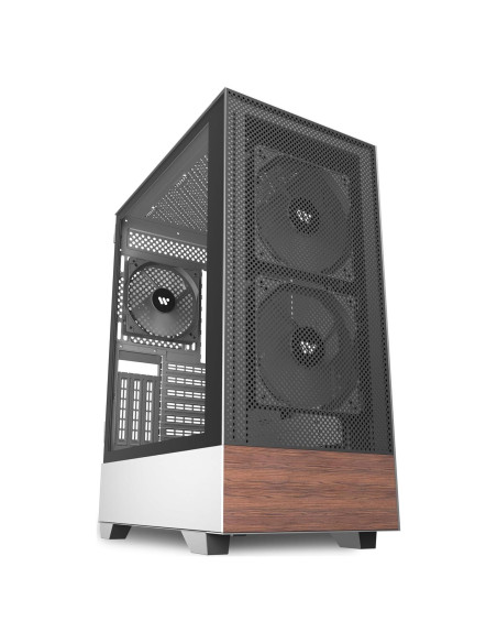 Caja de PC ATX KEDIERS H3 con Vidrio Templado y 3 Ventiladores