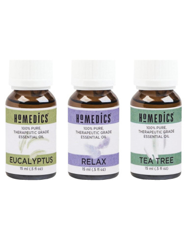 Set de Aceites Esenciales HoMedics 3x15ml Aclarar y Relajar